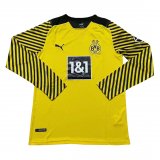 Borussia Dortmund Home Long Sleeve Jersey Mens 2021/22