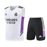 Real Madrid White Singlet + Shorts Mens 2022/23