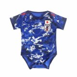 2020 Japan Home Blue Baby Infant Crawl Soccer Jersey Shirt