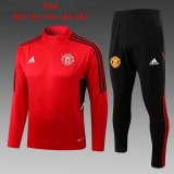 Manchester United Red Training Suit Kids 2022/23