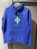 Brazil Blue Pullover Hoodie Sweatshirt Mens 2022
