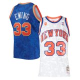 New York Knicks Blue Lunar New Year Swingman Jersey Mitchell & Ness Hardwood Classics Mens 1991-92 Patrick Ewing #33