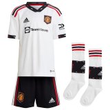 Manchester United Away Jersey + Shorts + Socks Kids 2022/23