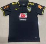 Brazil Black Polo Jersey Mens 2022