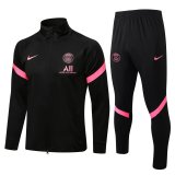 PSG Black Training Suit (Jacket + Pants) Mens 2021/22