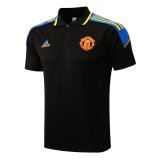 Manchester United Black Champions Polo Jersey Mens 2021/22