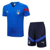 Italy Blue Training Jersey + Short Mens 2022/23