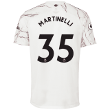 2020/2021 Arsenal Away White Men's Soccer Jersey MARTINELLI #35