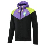 Brazil Hoodie Purple - Black All Weather Windrunner Jacket Mens 2022