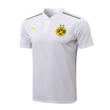 Borussia Dortmund White Polo Jersey Mens 2021/22