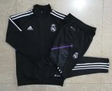 Real Madrid Black Training Suit Jacket + Pants Mens 2022/23