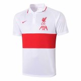 2020/2021 Liverpool Soccer Polo Jersey White - Mens