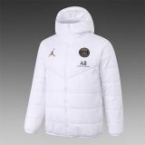 2020/2021 PSG x Jordan White Soccer Winter Jacket Men's