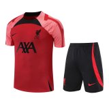 Liverpool Red Training Jersey + Short Mens 2022/23