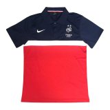 2020/2021 France Soccer Polo Jersey Navy & Red - Mens