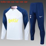 Tottenham Hotspur Light Grey Training Suit Kids 2023/24