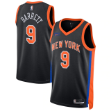 New York Knicks Black Swingman Jersey (City) Mens 2022/23 RJ Barrett - 9