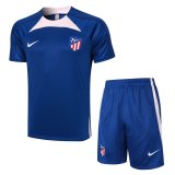 Atletico Madrid Blue Training Jersey + Short Mens 2023/24