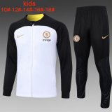 Chelsea White Training Jacket + Pants Kids 2023/24