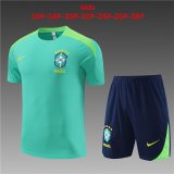 Brazil Green Training Jersey + Short Kids 2024