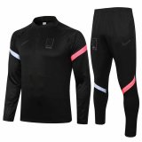 2020-2021 Korea Black Half Zip Soccer Training Suit
