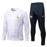 France White Stripe Training Suit Mens 2022/23