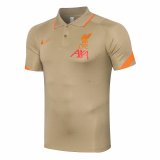 Liverpool Gold Polo Jersey Mens 2021/22