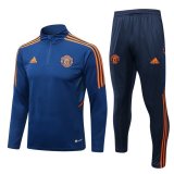 Manchester United Deep Blue Training Suit Mens 2021/22