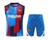 Barcelona Blue Training Suit Singlet + Short Mens 2022/23