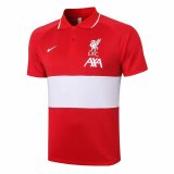 2020/2021 Liverpool Soccer Polo Jersey Red - Mens