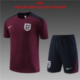 England Burgundy Training Jersey + Short Kids 2023/24