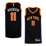 New York Knicks Black Swingman Jersey (City) Mens 2022/23 Jalen Brunson - 11