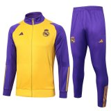 Real Madrid Yellow Training Jacket + Pants Mens 2023/24