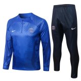 PSG Blue 3D Print Training Suit Mens 2022/23