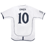 England Home Jersey Mens 2002 #Retro Owen #10