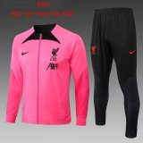 Liverpool Pink Training Suit Jacket + Pants Kids 2022/23