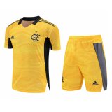 Flamengo Goalkeeper Yellow Jersey + Short Mens 2021/22