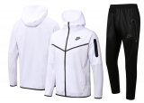 NIKE Hoodie White Training Suit Jacket + Pants Mens 2022