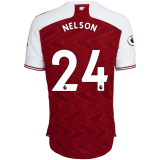 2020/2021 Arsenal Home Red Men's Soccer Jersey NELSON #24