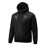 PSG x Jordan Black All Weather Windrunner Jacket Mens 2022/23