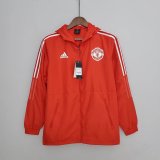 Manchester United Red All Weather Windrunner Jacket Mens 2022/23