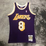 Los Angeles Lakers 1996-1997 Mitchell & Ness Purple Jersey Hardwood Classics Mens (BRYANT #8)