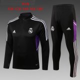 Real Madrid Black Training Suit Kids 2022/23