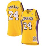 Los Angeles Lakers 2008-2009 Kobe Bryant Mitchell & Ness Yellow Jersey Hardwood Classics Mens (BRYANT #24)