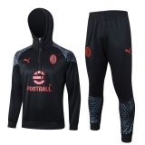 AC Milan Black Training Suit Mens 2023/24 #Hoodie