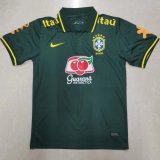 Brazil Dark Green Polo Jersey Mens 2022
