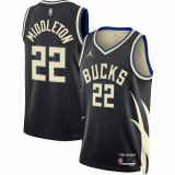 Milwaukee Bucks Brand Black Swingman Jersey (Statement) Mens 2022/23 Khris Middleton - 22