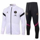 2020-2021 PSG White Slash Jacket Soccer Training Suit