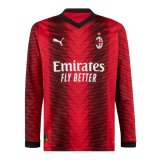 AC Milan Home Jersey Mens 2023/24 #Long Sleeve