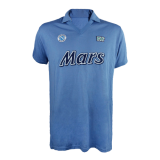 89/90 Napoli Home Blue Retro Soccer Jersey Shirt Men